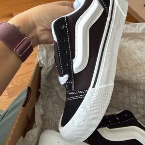 Vans Kids Black and White Sneakers